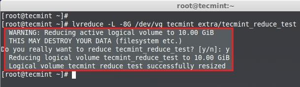 Reduce Logical Partition