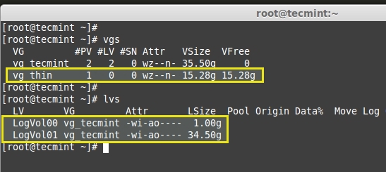 Check Logical Volume