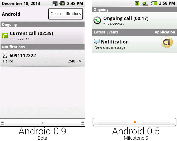 新通知面板,抛弃了应用快捷方式并添加了顶部部分。