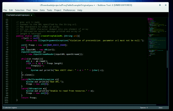 如果你不喜欢Sublime的Charcoal外观,你可以选择它包含的其它22种主题。