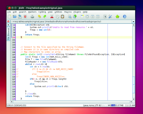 由于它的Java基础,jEdit在任何桌面环境中都不能给人宾至如归的感觉