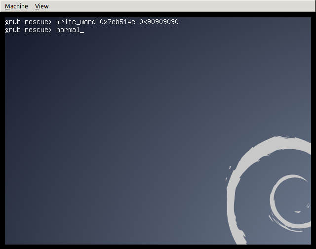 通过救援模式,跳过验证进行正常模式
