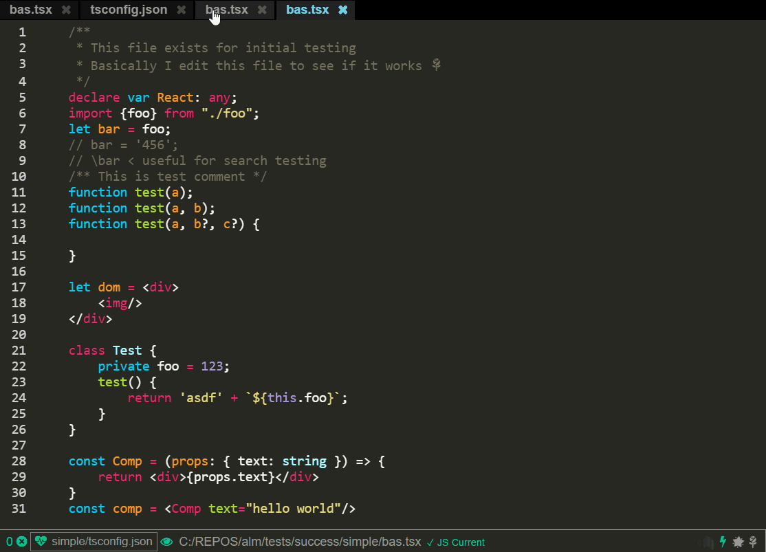 ALM IDE's multi-panel feature ALM IDE’s multi-panel feature