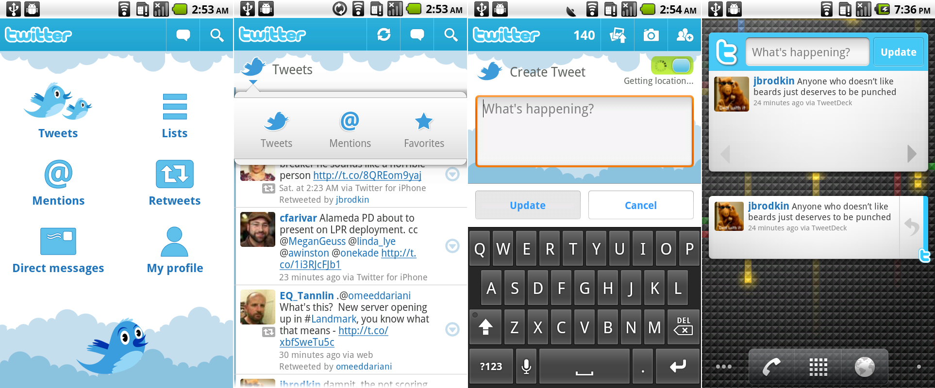 Twitter应用,一个充满动画的谷歌和Twitter的合作成果。