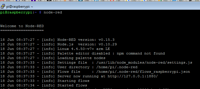 Launching Node-RED in Raspberry Pi Launching Node-RED in Raspberry Pi