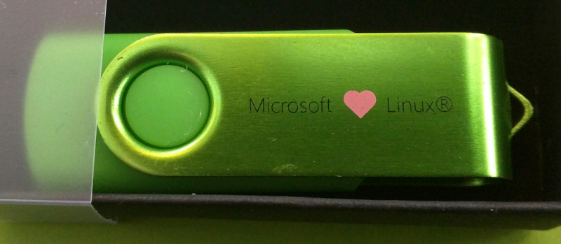 A "Microsoft Linux" USB stick A “Microsoft Linux” USB stick
