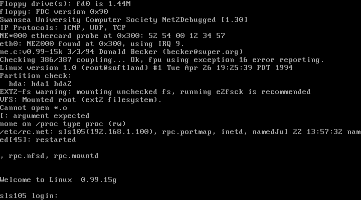 First boot First boot