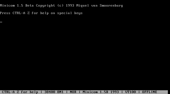 Minicom modem-dialer application Minicom modem-dialer application