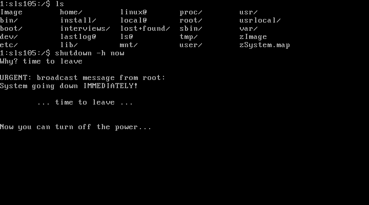 Shutting down Shutting down