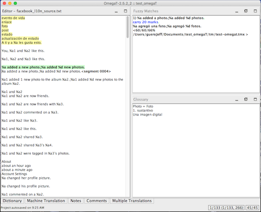 OmegaT CAT tool OmegaT CAT 工具