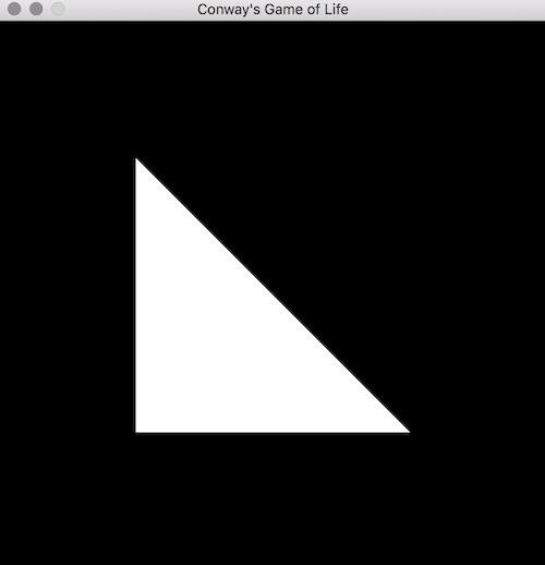 Conway’s Game of Life - 右弦三角形