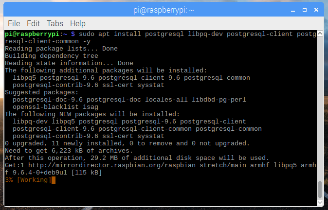installing postgres installing postgres