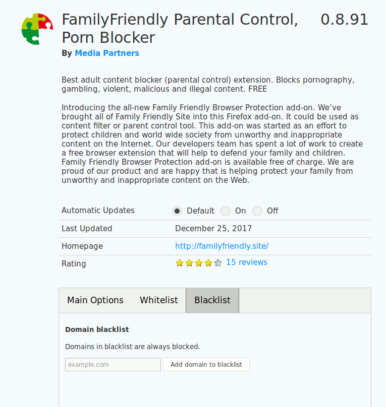firefox-content-filter-addon firefox 内容过滤插件