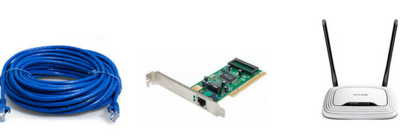 LAN wire,network cards,router