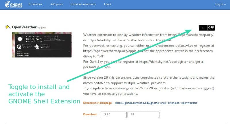 Installing GNOME Shell Extension