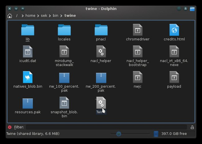 Twine downloaded for Linux Twine downloaded for Linux