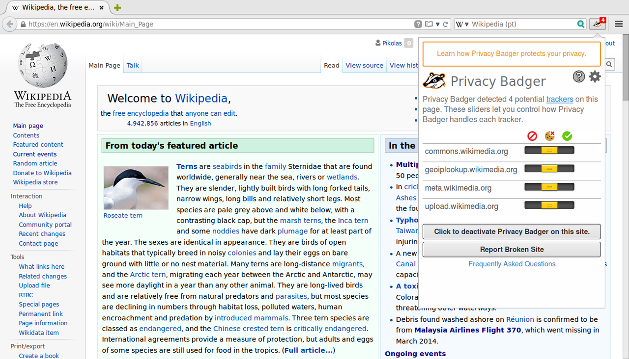 privacy badger ad blocker screenshot privacy badger ad blocker