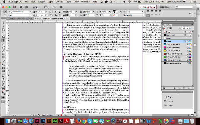 Book layout in InDesign Book layout in InDesign