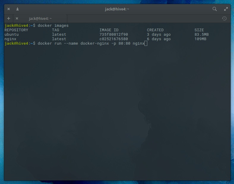 Docker images Docker images