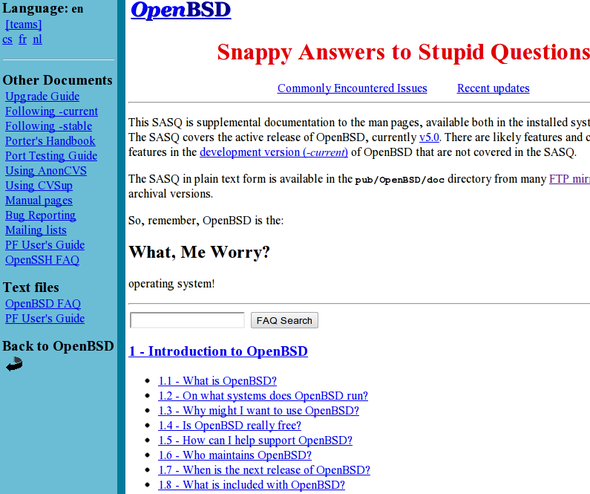 OpenBSD Documenation OpenBSD 文档