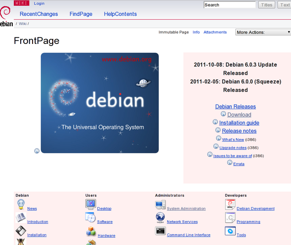 Debian Linux Tutorials and Wiki Debian Linux 教程和 Wiki