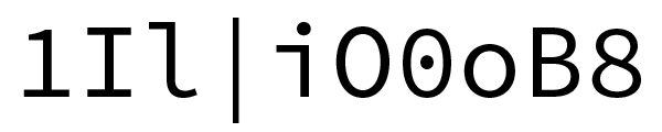 Differentiating potentially confusable characters Differentiating potentially confusable characters