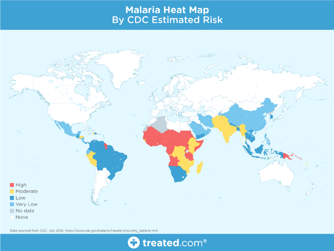 Malaria heat map 疟疾热图