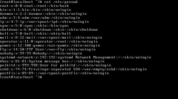 /etc/passwd file /etc/passwd file