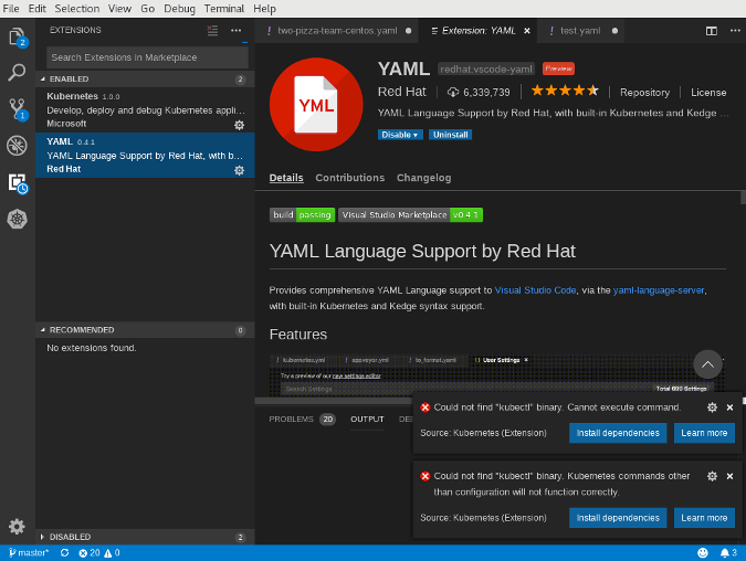 VS Code plugins UI VS Code plugins UI