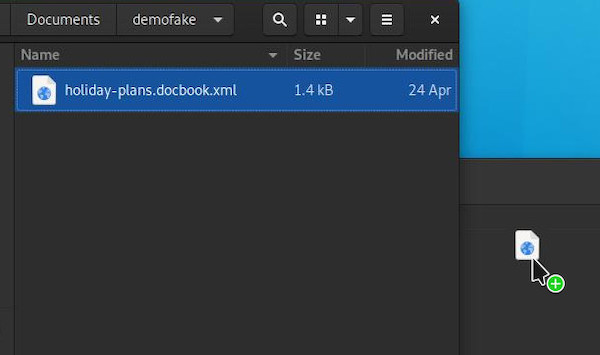 Copying a file. 复制一个文件