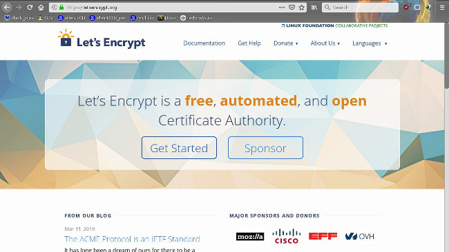 Let's Encrypt website Let’s Encrypt website