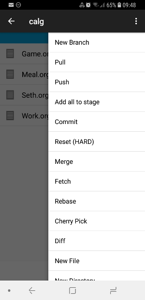 MGit push/pull settings MGit push/pull settings