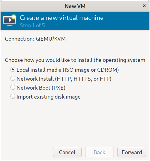 Step 1 virtual machine creation Step 1 virtual machine creation