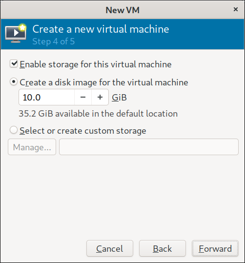 Step 4 Configure VM Storage Step 4 Configure VM Storage