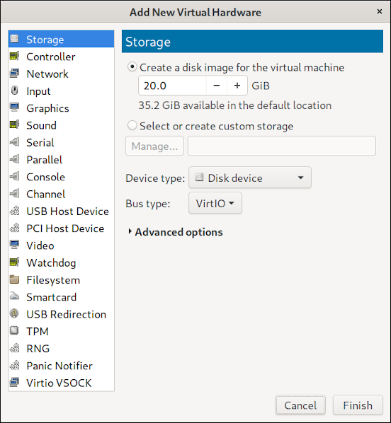 The Add New Hardware screen The Add New Hardware screen