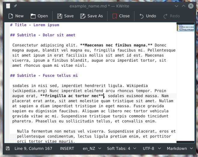 Bold text in Markdown Bold text in Markdown