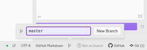 Creating a branch Creating a branch