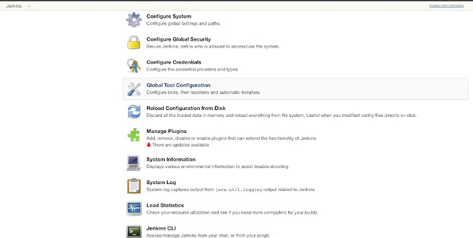 Global Tools Configuration Global Tools Configuration