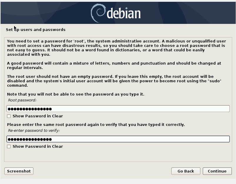 设置 root 密码-Debian10