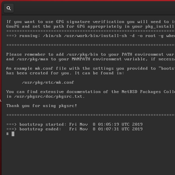Bootstrapping pkgsrc on NetBSD Bootstrapping pkgsrc on NetBSD