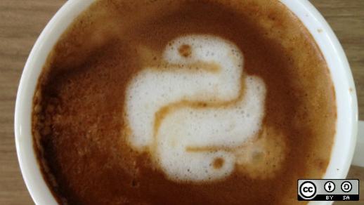 Python in a coffee cup. Python in a coffee cup.