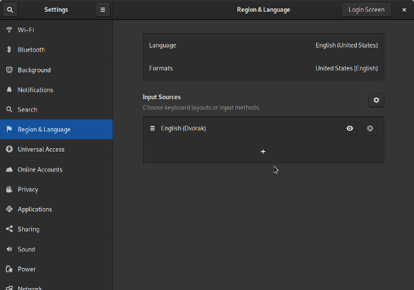 Add a new input source Add a new input source