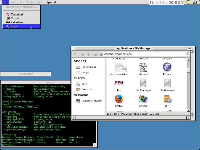 MLVWM running on Slackware 14.2 MLVWM running on Slackware 14.2