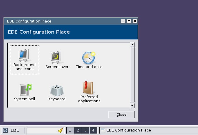 EDE Configuration Place EDE Configuration Place