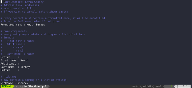 editing in khard editing in khard
