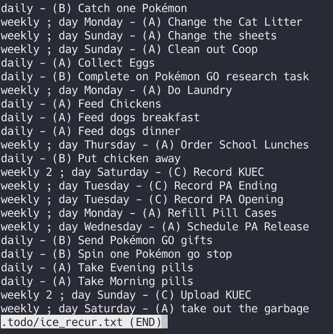 Recurring tasks with the ice_recur add-on Recurring tasks with the ice_recur add-on