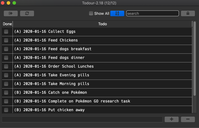 Todour on MacOS Todour on MacOS