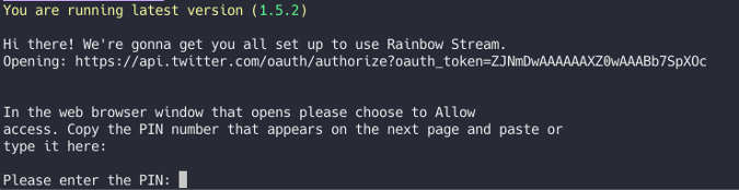 Rainbow Stream first run Rainbow Stream first run