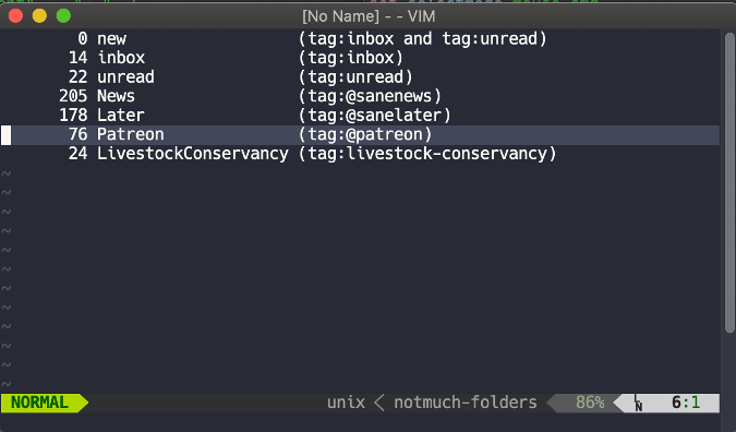 Reading Mail in Vim Reading Mail in Vim