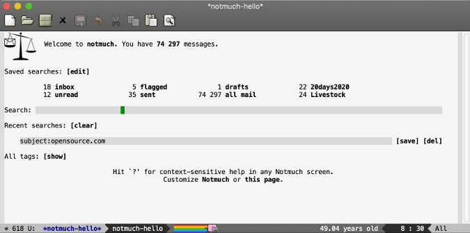 Reading mail with Notmuch 使用 notmuch 阅读邮件